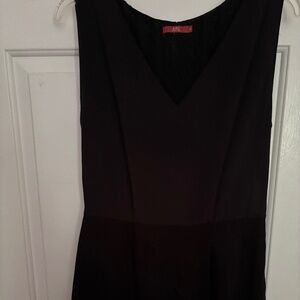 EDC Black Sleeveless Fancy Dress w/Vents & Lace Short Size S